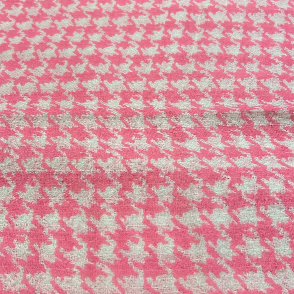 Gap Scarf Cotton/Wool Blend Pink and White